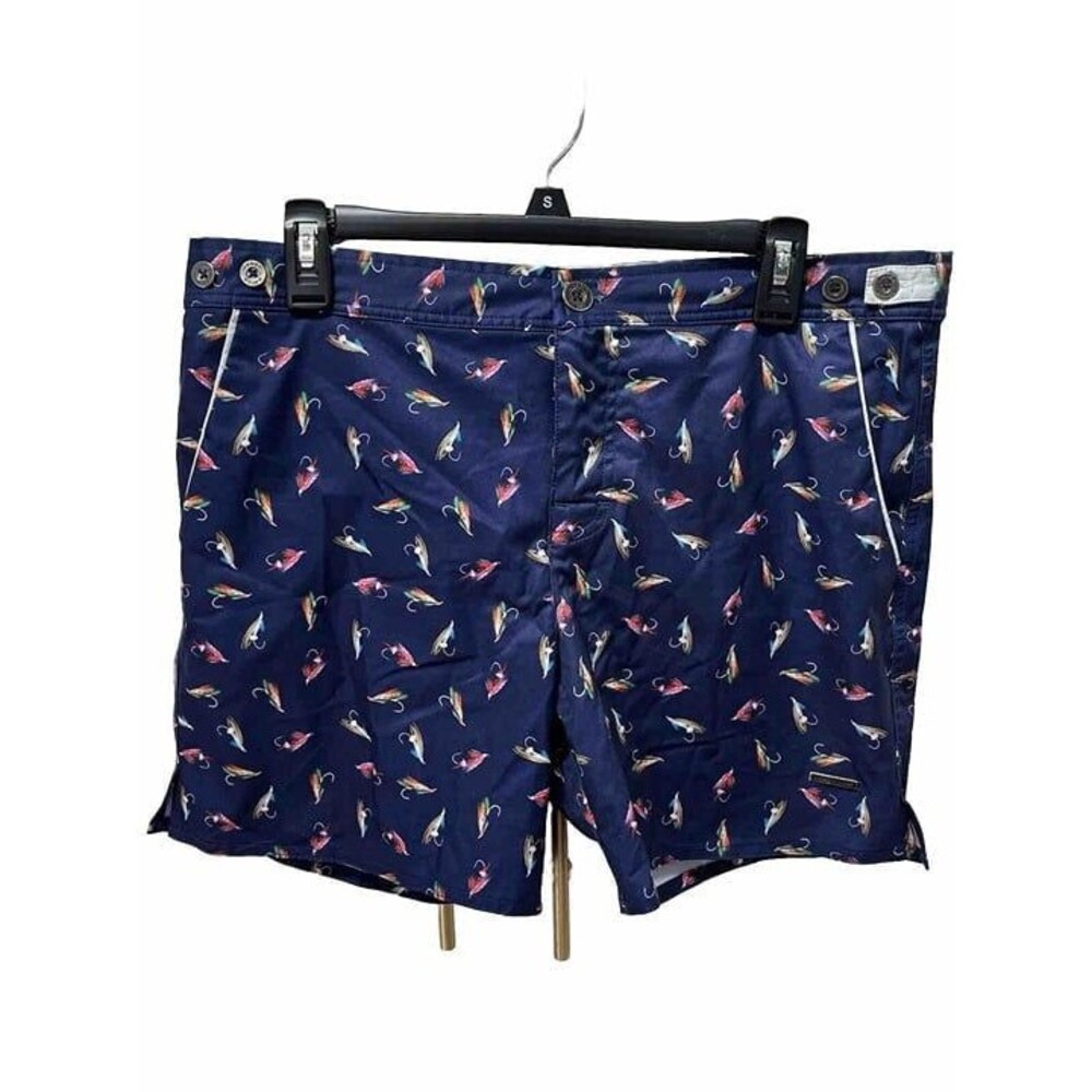 Parke & Ronen Board Swim Trunks Shorts Mens Sz 33 Adjustable Waist Fly Fishing